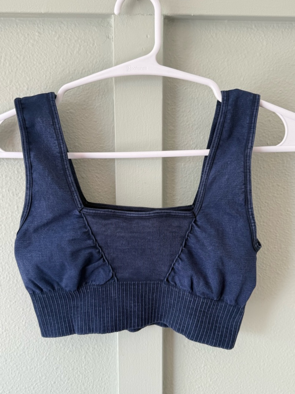 FP Movement by Free People Navy Blue Squared-Neck Sports Bra